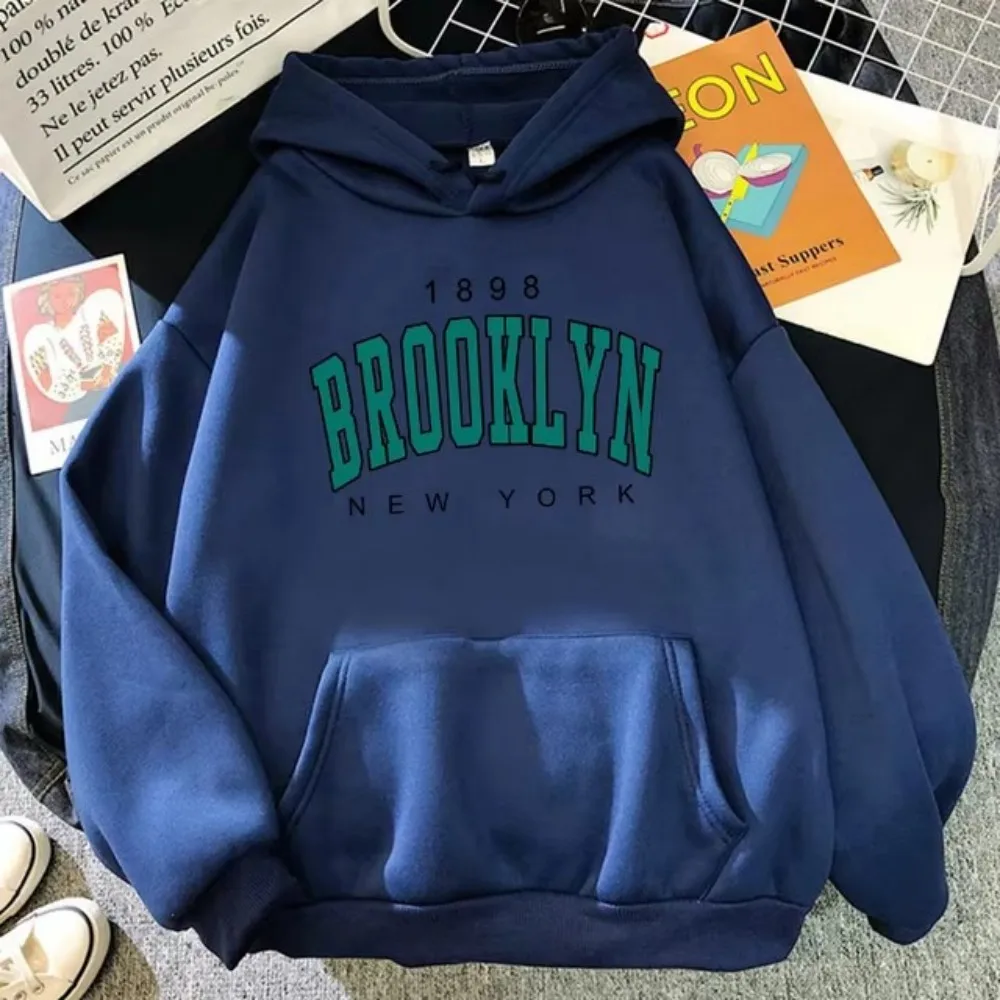 1898 Brooklyn New York 3d printed hoodie Fashion hoodie Creative jumper clothing Street loose sweatshirt for men and women