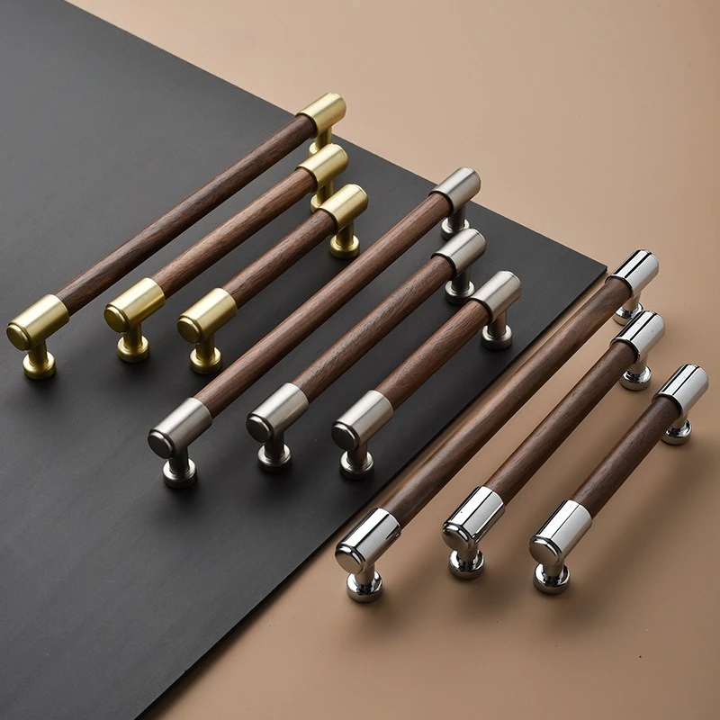 

Walnut cabinet door handle cabinet wardrobe door handle drawer solid wood antique style cabinet metal handle