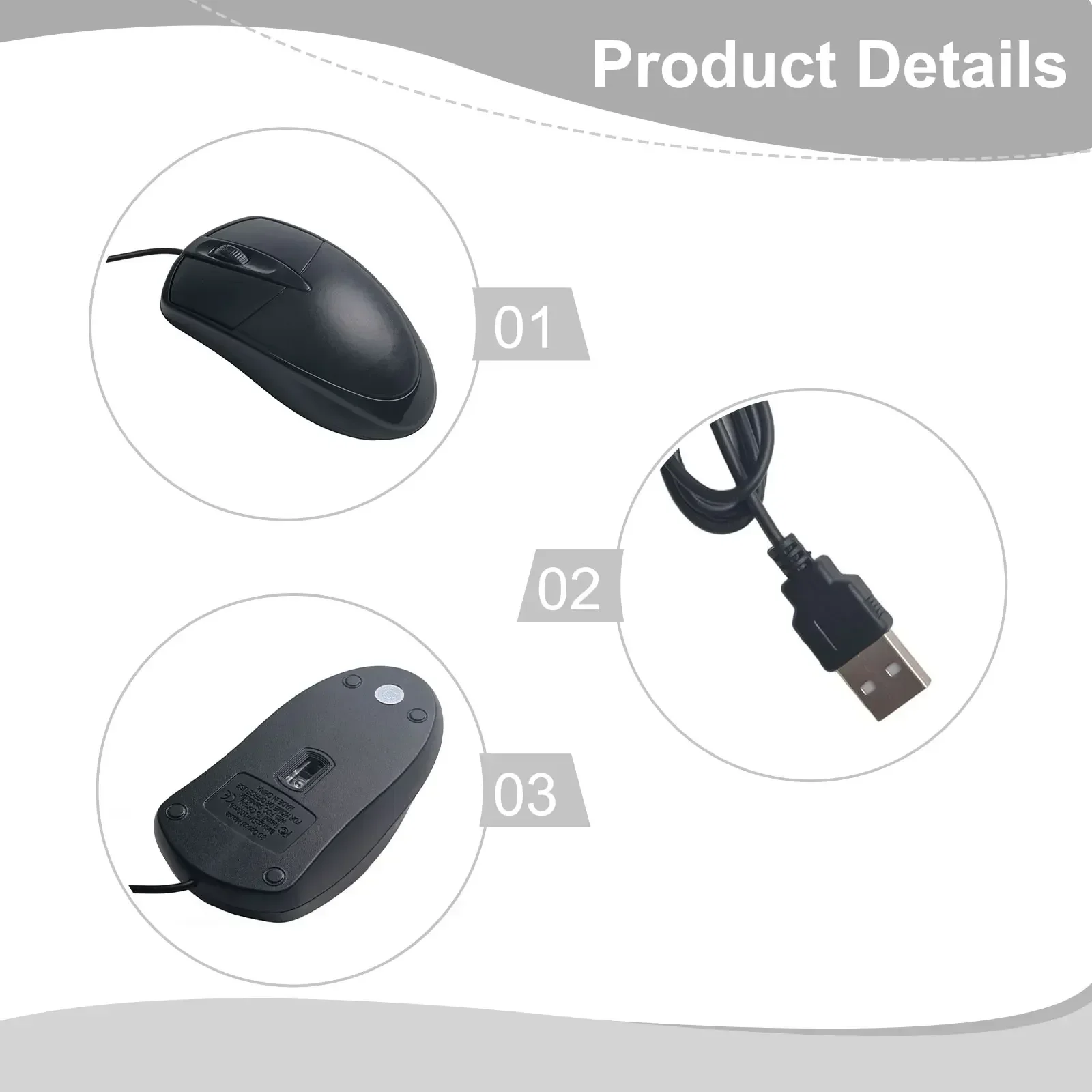 Wired Game LED Mouse Óptico Gaming, Ampla Compatibilidade, Versatilidade, Conteúdo de Pacote, DPI, Scroll Wheel