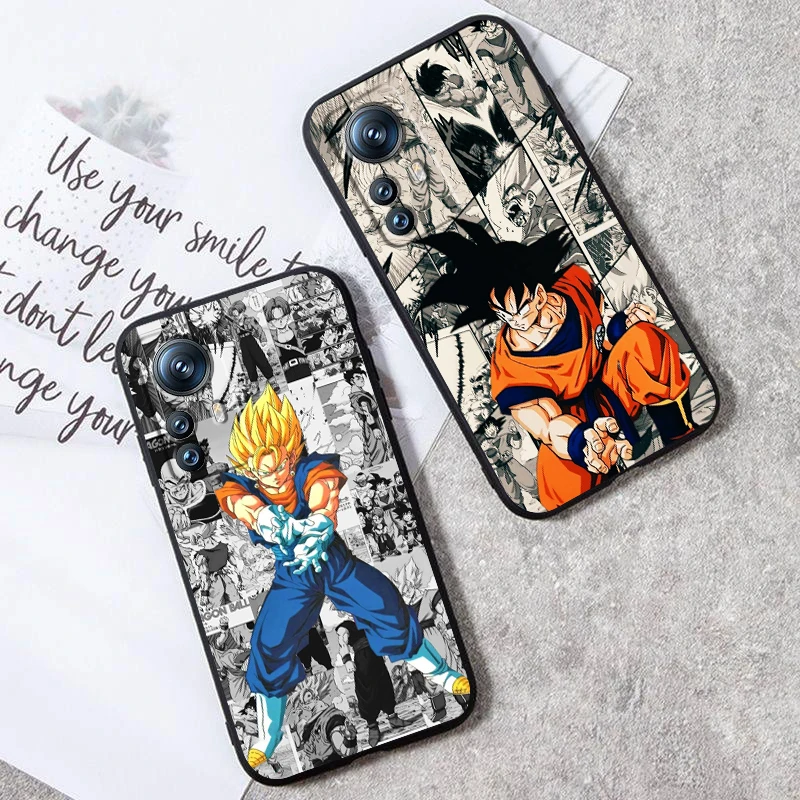 D-Dragon Ball Z Animation Art For Xiaomi Mi 13T 13 12T 12 11T 11i 11 A3 10T 10 9 Pro Lite Ultra 5G Black Cover Phone Case