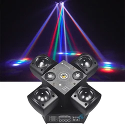 Four Head Stage Effect Light Red&Green Laser Light/Flash/RGBW LED 48W Beam 4in1 Party Moving Head Light For Disco DJ Bar