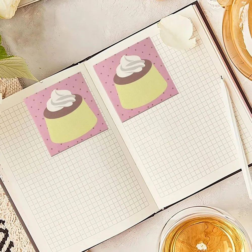 Cute 50 Sheets Memo Pad Portable Tear-Off Scratch Note Pads Strawberry Fish Cake Pocket Notebook Students