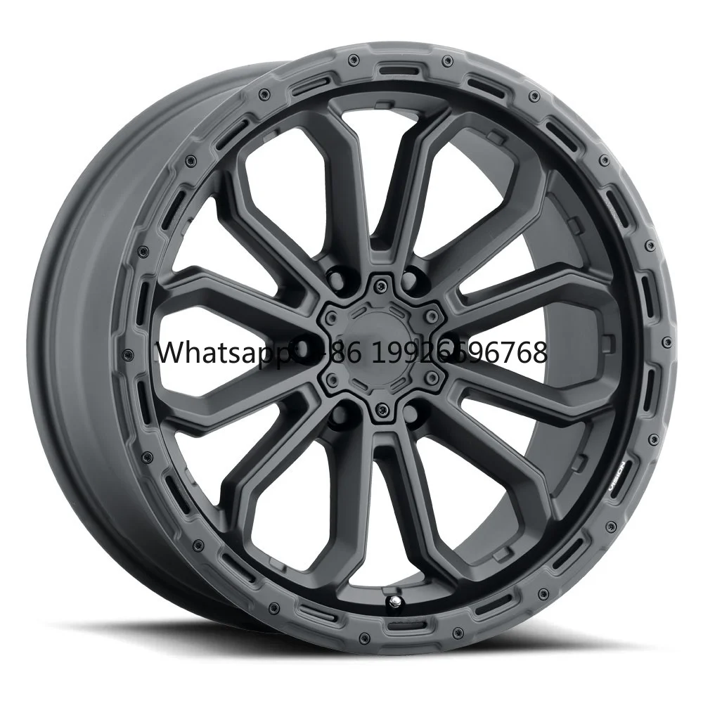 

Raptor Ranger 16-20 Inch Off-Road Modification Wheels for SUV & Pickup Trucks for Hilux FJ for Hummer Durable Black ram