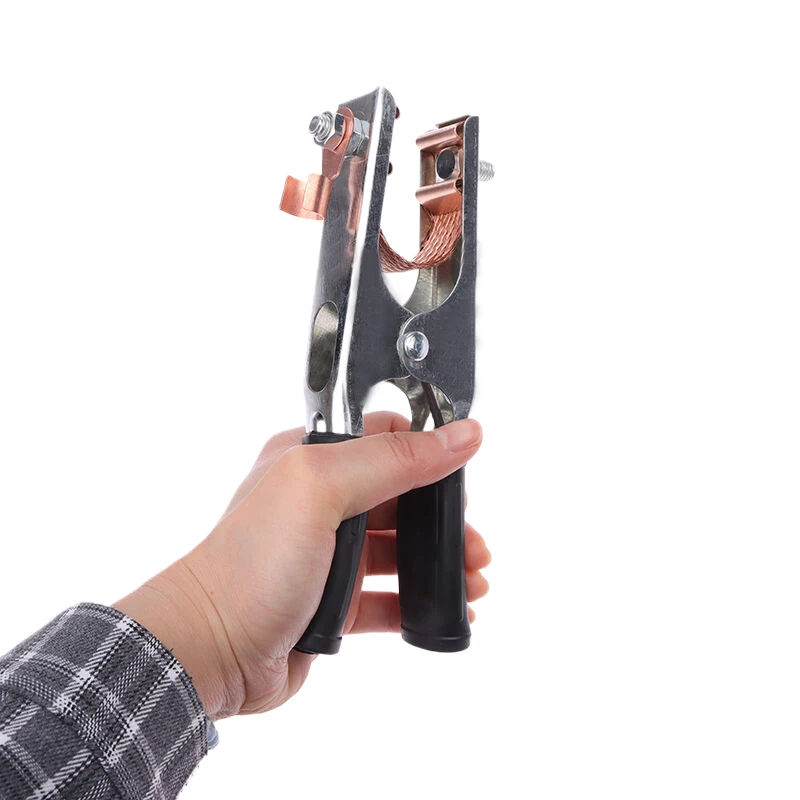 800A-1000A Electroplated Ground Clamp for Welding, 1PC Copper Earth Clip for Manual Welder