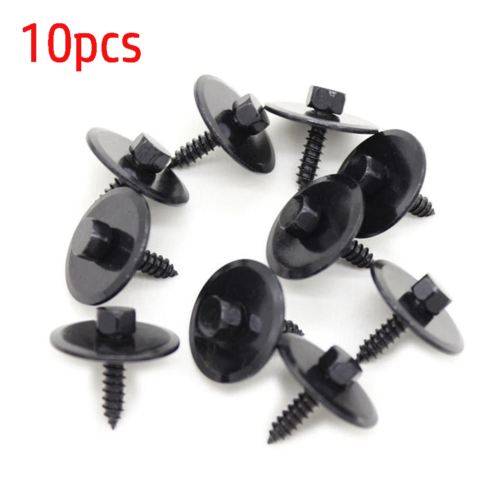 

10pcs 8mm Hex Screw For Mercedes Benz Undercar Shield Sheet Metal Washers Screw 2019900536 Front Bumper Side Skirts Accessories