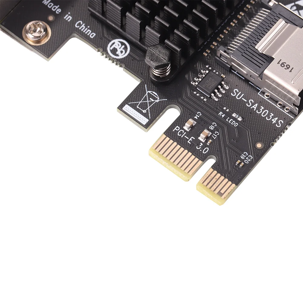 Mini PCI-E 1x To Mini SAS SFF-8087 Riser Card Mining Accessories PCI-E 1X To SATA Mining Extension Adapter for Windows/Linux