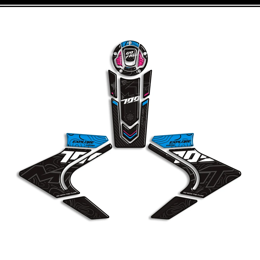 AliExpress NONGSHI For CFMOTO 700MT NEW Motorcycle Touring Bike Adventure ADV Tank Pad Side Grips Gas Fuel Oil Knee Protector Stickers Decals