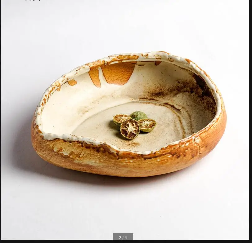 

Irregular Ceramic Bowl Dinner Plate Soup Noodle Fruit Salad Bowls Western Plates Dish Dessert Hotel Tableware