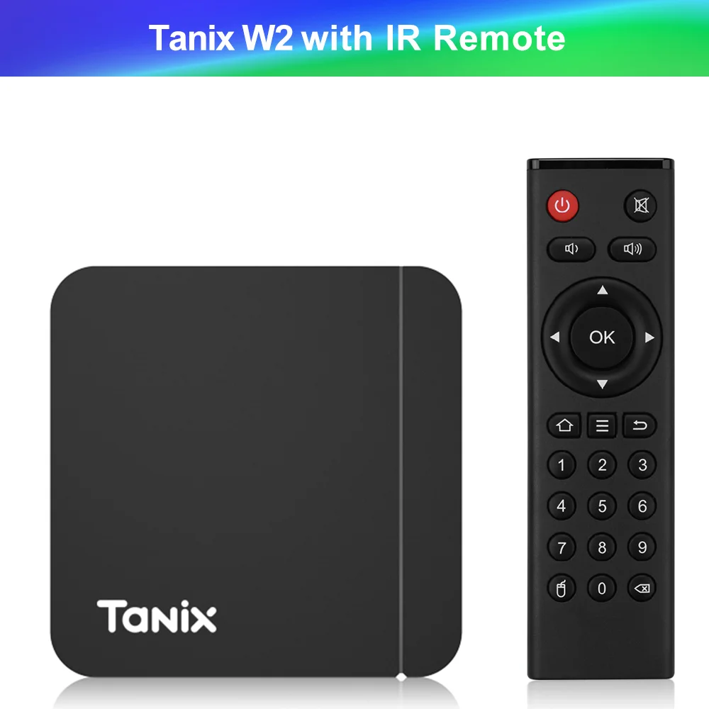 Tanix W2 TV Box Android 11 Amlogic S905W2 with 2GB 16GB Support H.265 AV1 Dual Wifi HDR 10+ Media Player Set Top Box