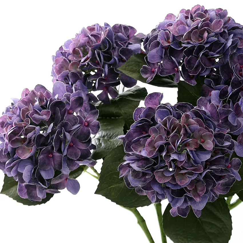 

4Pc Artificial Latex Hydrangea Real Touch Flower Wedding FlowerArrangement Realistic Hydrangea Home Room Decoration Party Layout