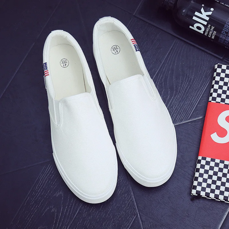 Summer Couple Canvas Shoes Flat Bottom Casual Versatile Middle School Student Footwear Cloth Shoes Board Shoes Little White Shoe