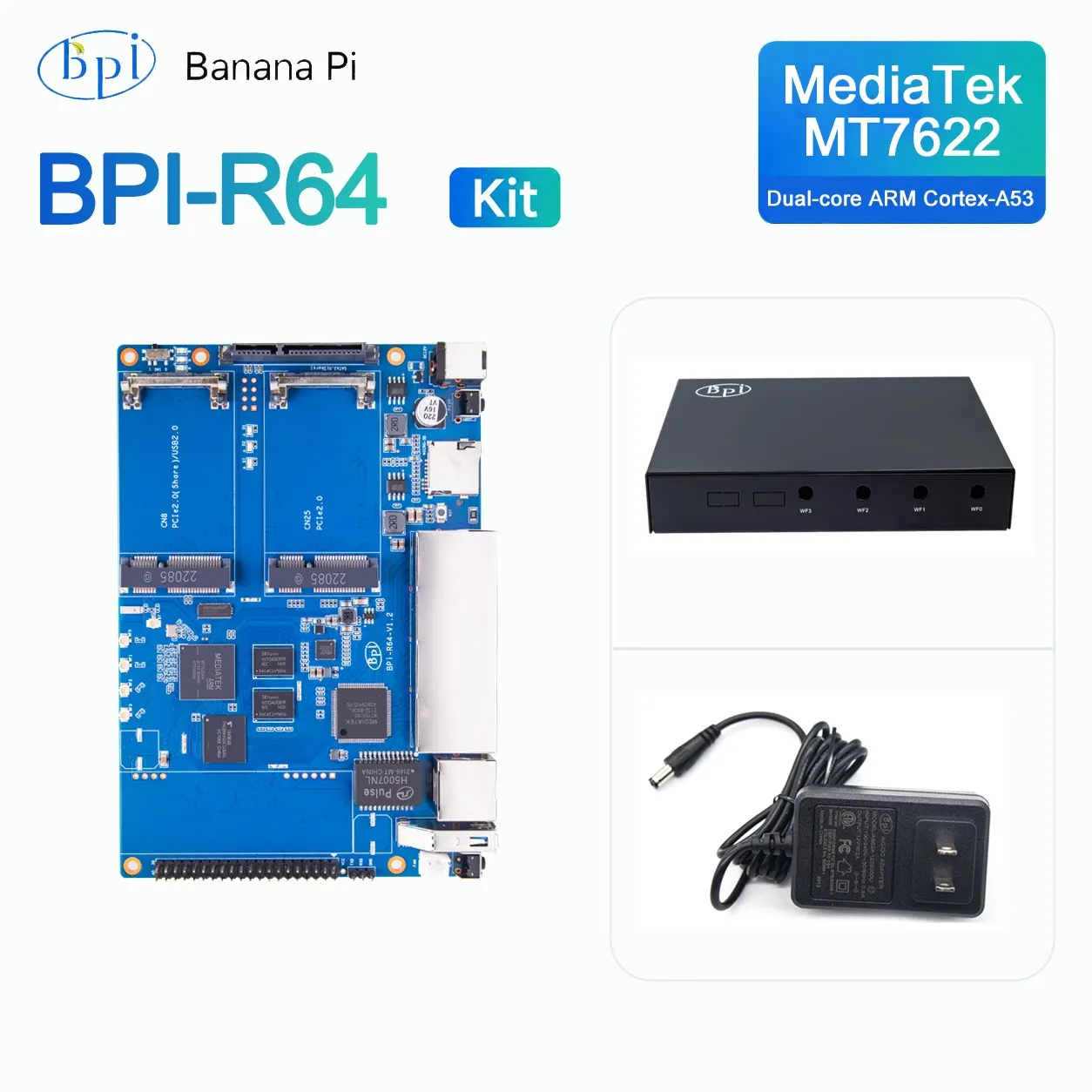 Banana Pi BPI-R64 Development Board Hot-Selling Bundle