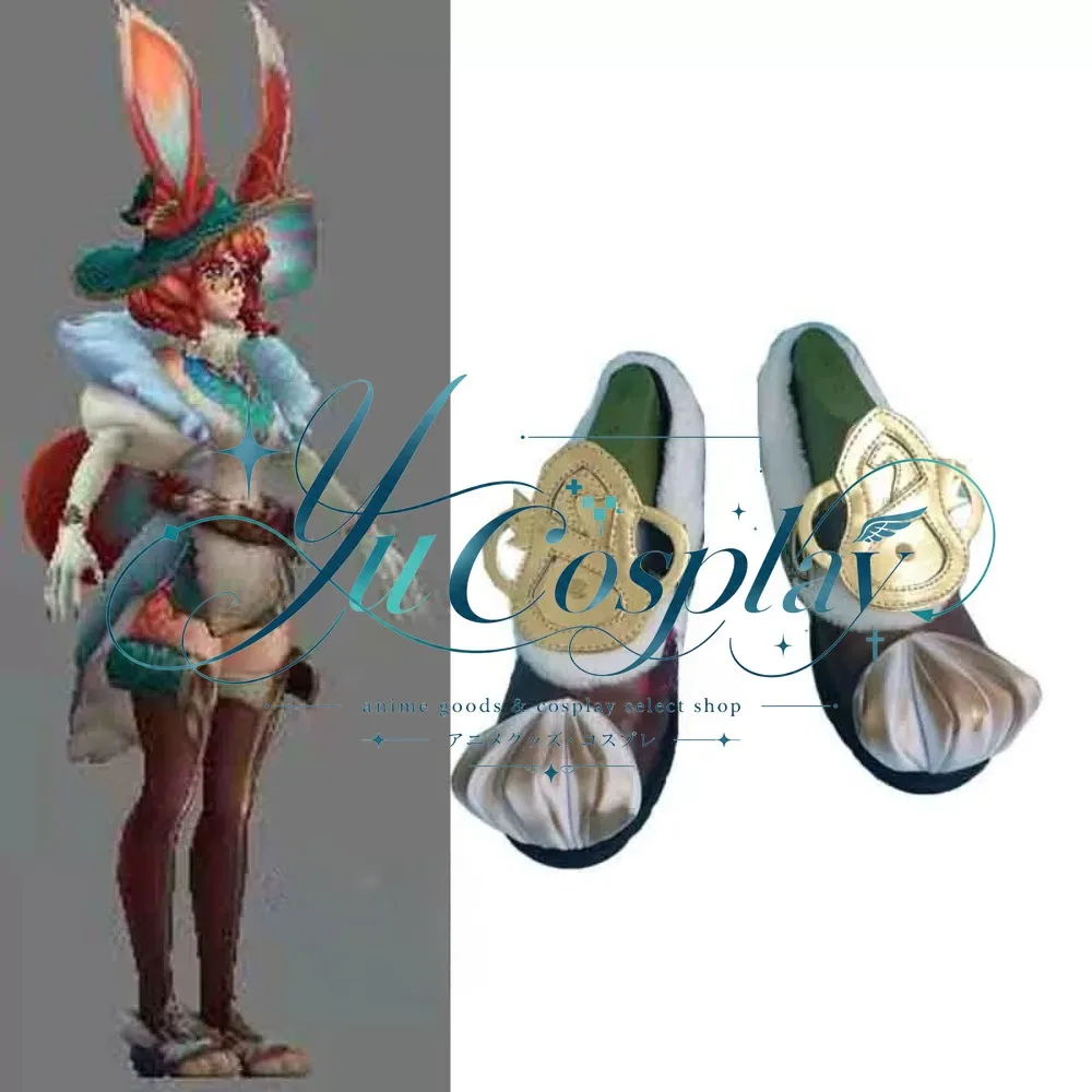 Game Aurora Spirit Rabbit Cosplay Shoes Custom Anime Game Boots Fantasy Costume Footwear