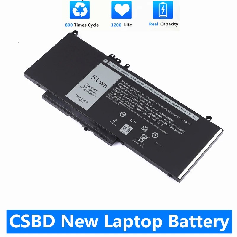 

CSBD Новый 51Wh G5M10 Аккумулятор для ноутбука DELL Latitude 3150 3160 E5250 E5450 E5550 Sereis 8V5GX R9XM9 выход C2 1KY05