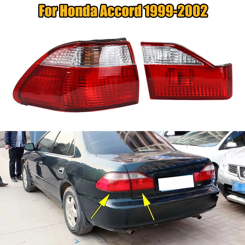

For honda accord 1999 2000 2001 2002 CG1 CG5 CF9 Trunk Car Rear Bumper Taillight Tail Light Tail Lamp brake light No Bulb