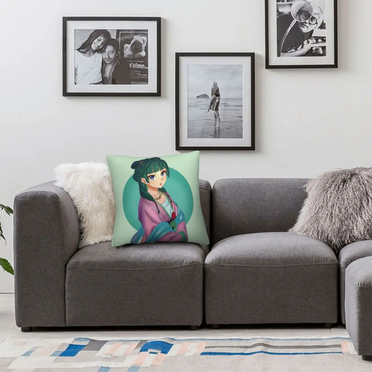 The Apothecary Diaries Maomao Anime Square Pillowcase Pillow Cover Cushion Decor Comfort Throw Pillow for Home Sofa