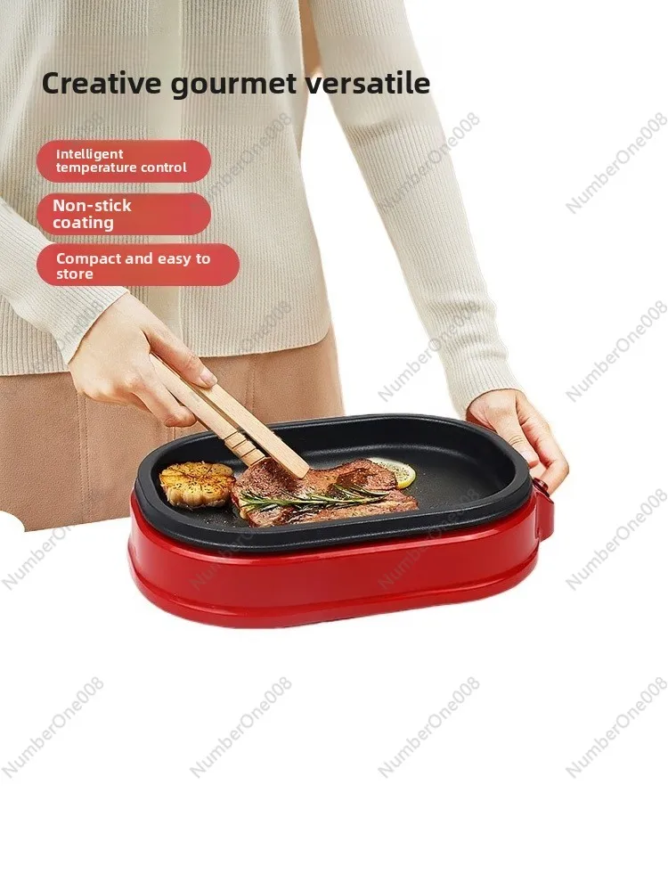 

Multi-Functional Electric Grill Pan - Compact Non-Stick Hotpot & BBQ Grill For Home Use(Character count: 80)