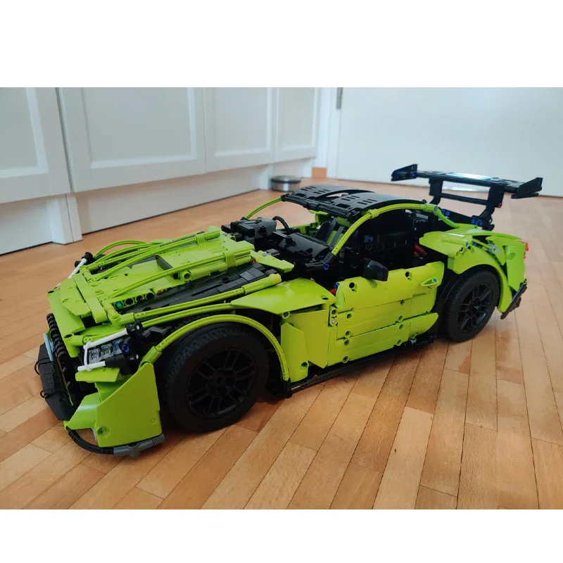 

MOC-69715 Новый классический спортивный автомобиль AMG GT, модель строительного блока 3711, детали MOC, креативный подарок для мальчиков, детский день рождения