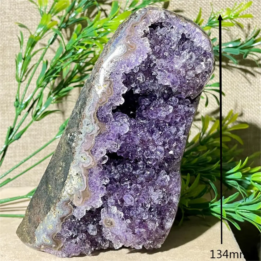 Crystal Natural Amethyst Free Form Stone Raw Energy Quartz Cluster Mineral Wicca  Healing Feng Shui Witchcraft Gemstone