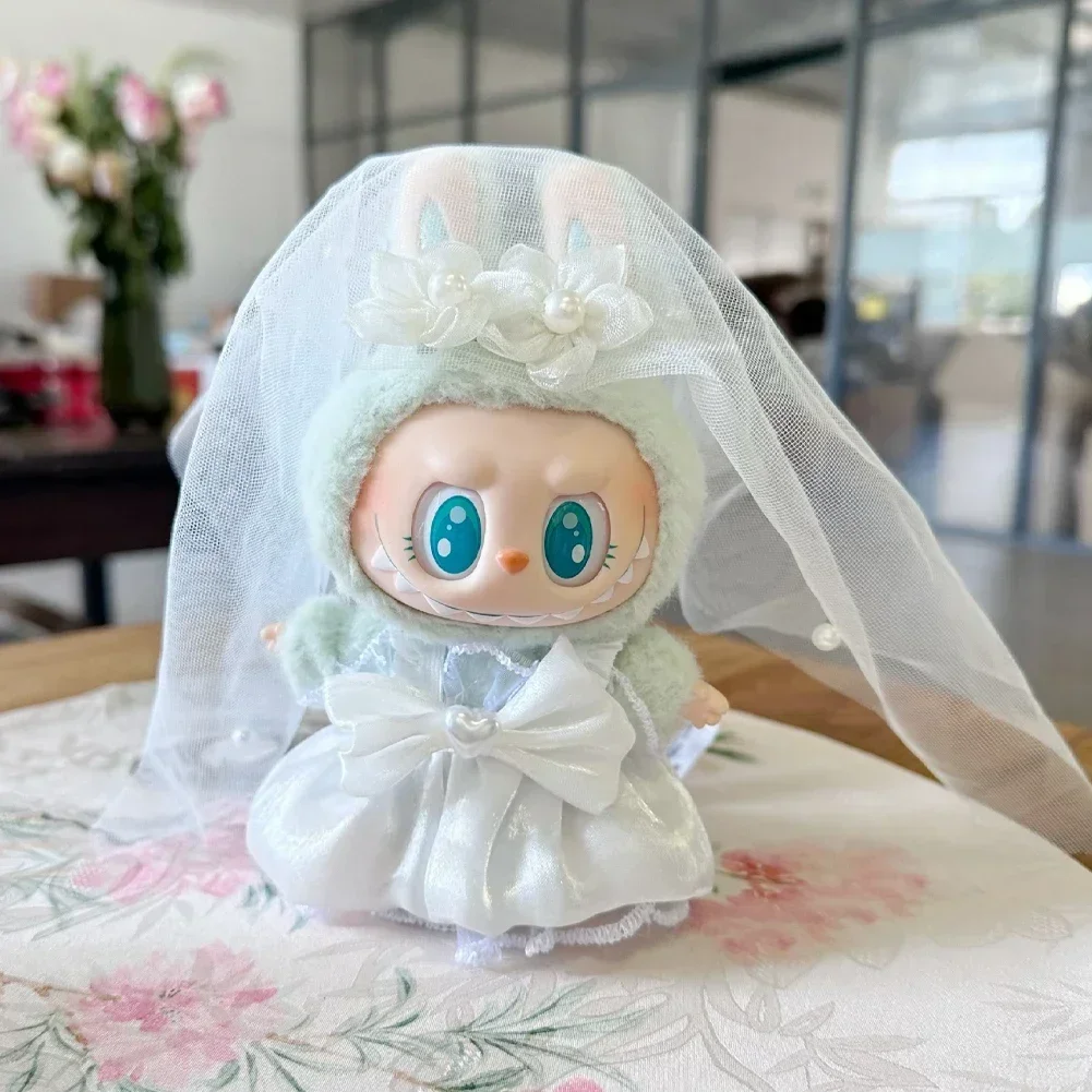 Hochzeitsanzug Hochzeitskleid Labubu Zubehör für Mini 1. und 2. Generation Labubu Labubu Ropa