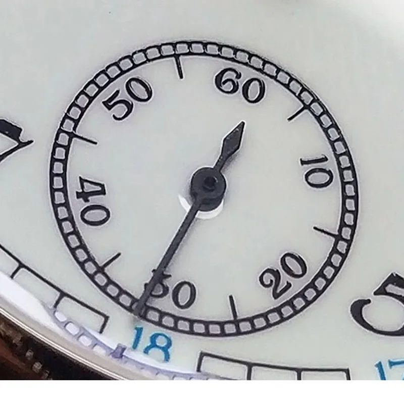 Vakuy 40 مللي متر ساعة ميكانيكية يدوية للرجال خمر الأعمال النورس الأساسية ST3621 جونز السيف الفن المينا الخزف #6