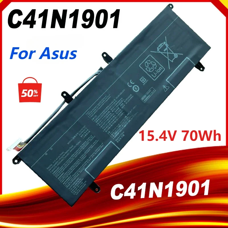 C41N1901 Laptop Battery for Asus ZenBook DUO UX481 UX481F UX481FA UX4000F UX481FL C41N1901