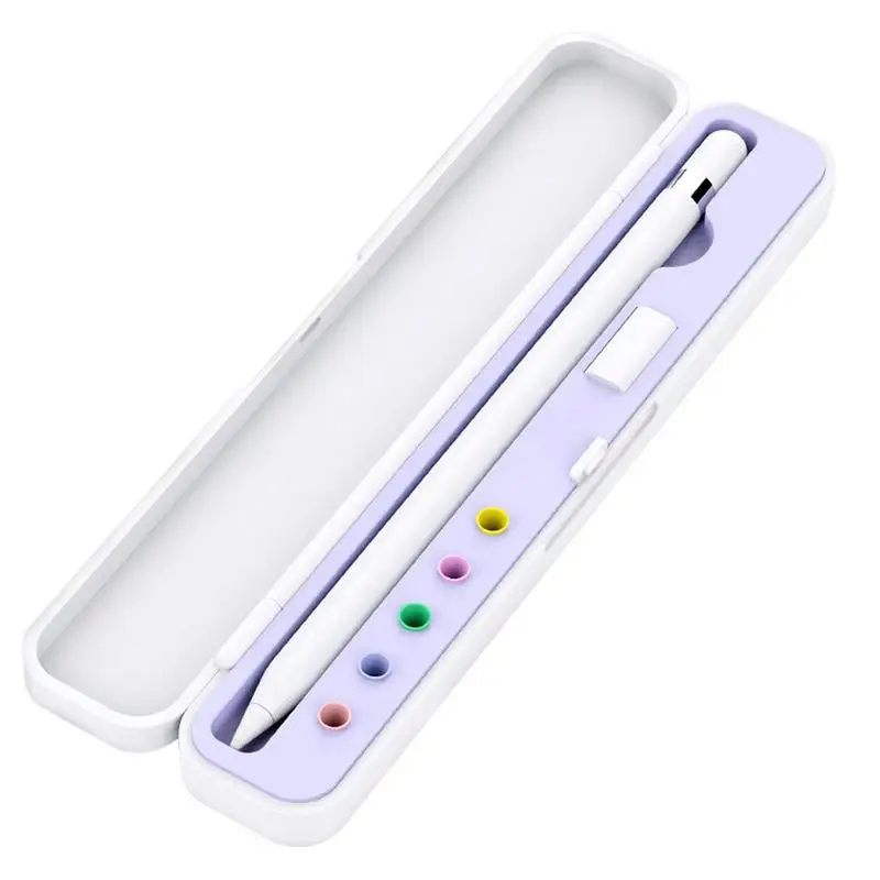 For Apples Pencil 1/2 Hard Case Storage Box Portable Tounch Pen Holder With Cartridge Slot Nib Cover Accessories Stylus iPencil