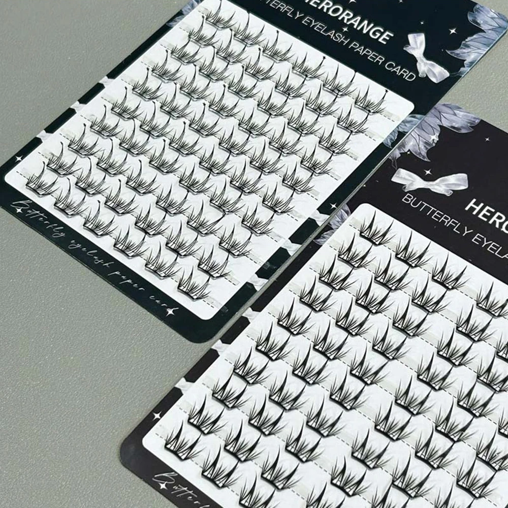 Imprensa em cílios de cluster autoadesivos sem necessidade de cola cílios postiços reutilizáveis sem cola feitos à mão cílios segmentados pretos