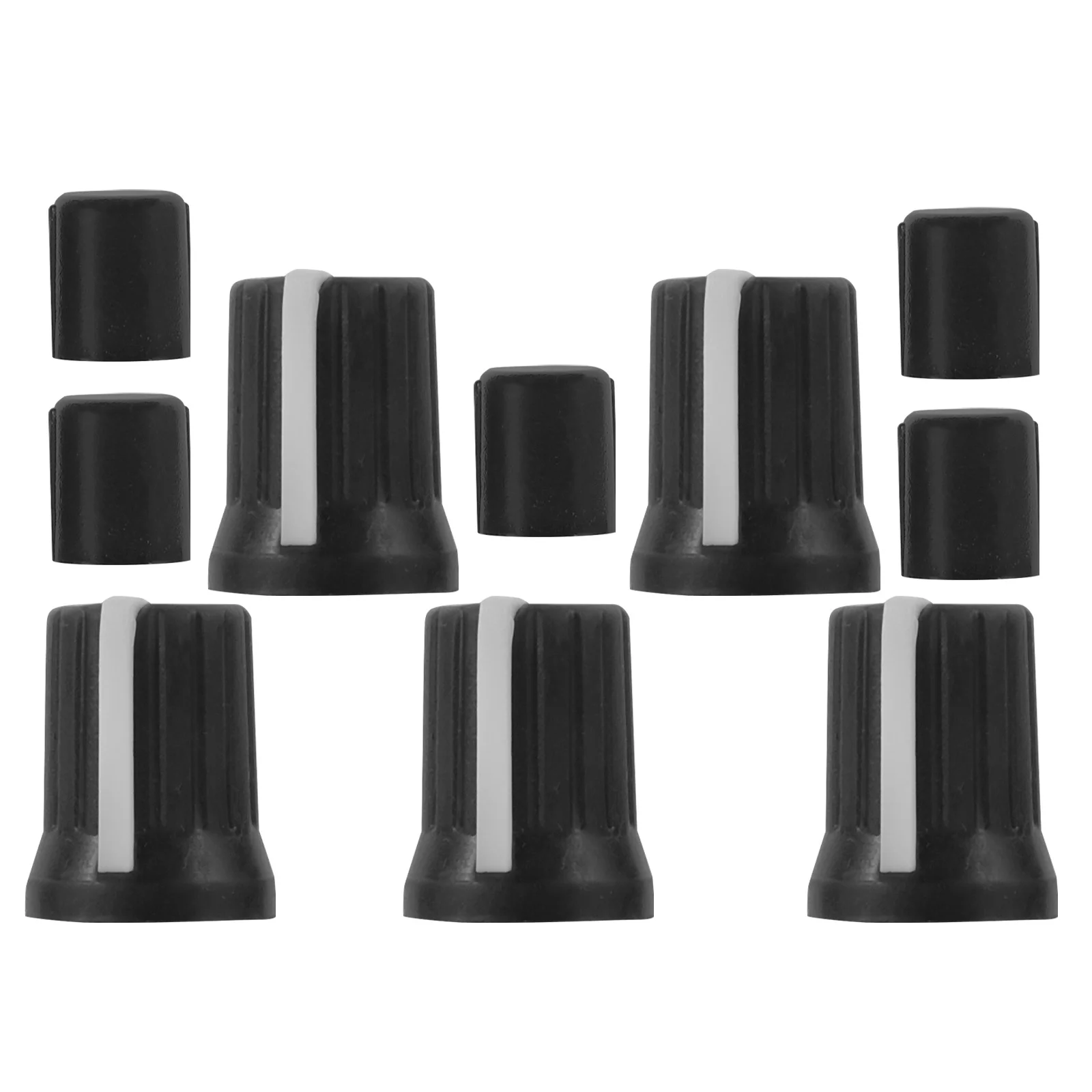 

5Pcs Potentiometer Volume Tone Knobs Sturdy Material Secure Fit Safe Operation Portable Potentiometer Volume Knobs