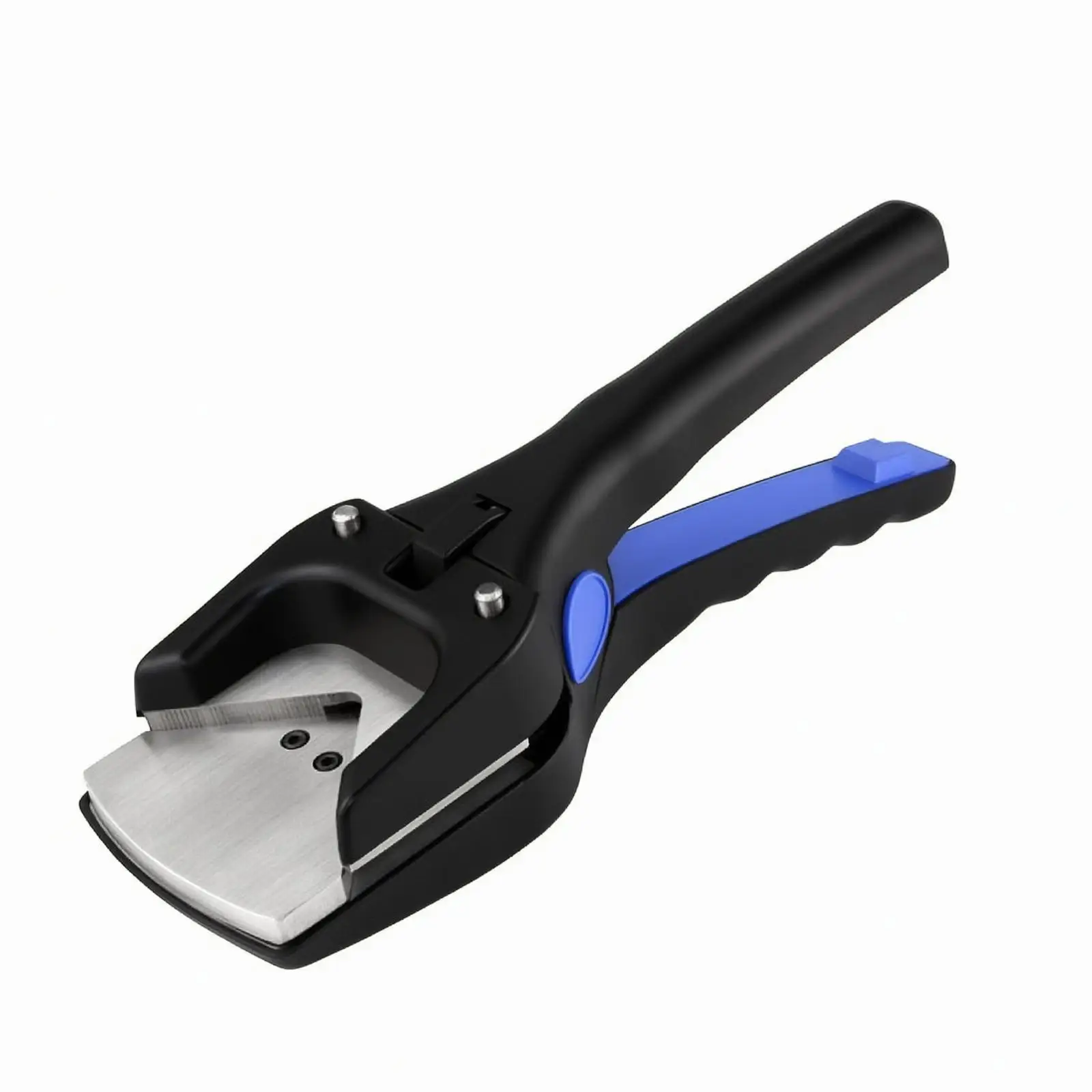 Manual Corner Cutting Tool for Custom Stickers and Cards with Durable Steel Head and Ergonomic Black Handle with Blue Sleeve