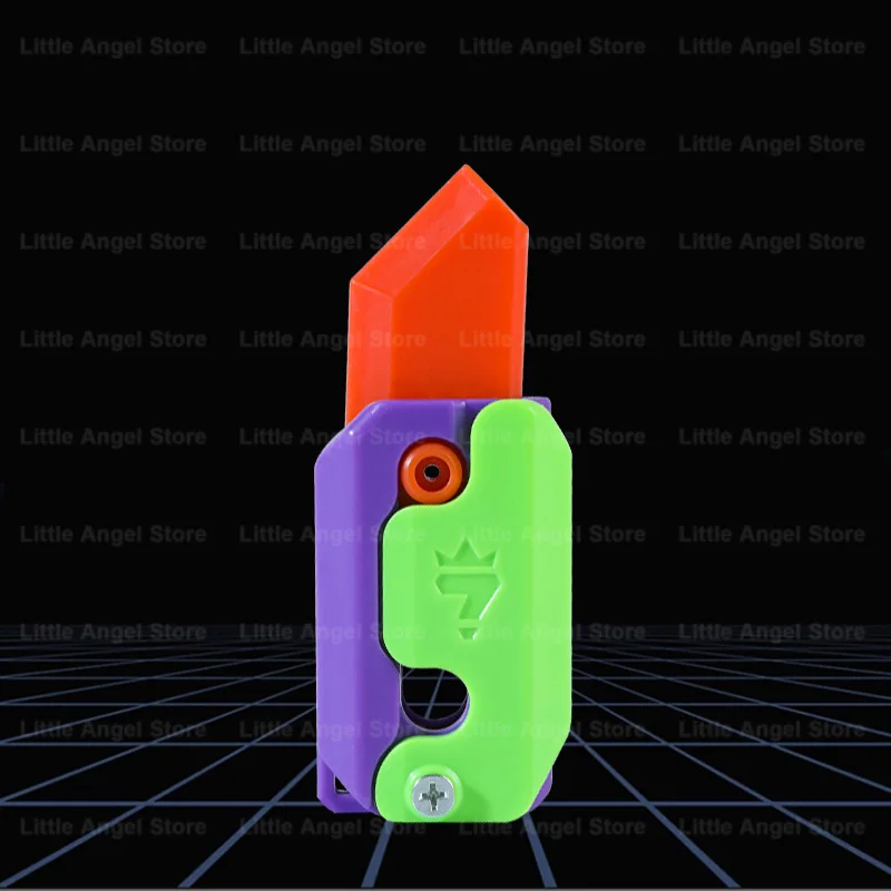 Neue 3D Gedruckt Schwerkraft Klaue Messer Spielzeug Stress Relief Schmetterling Zappeln Hand Greifer Sensorischen Spielzeug Klapp Klaue Messer Rettich für Geschenk