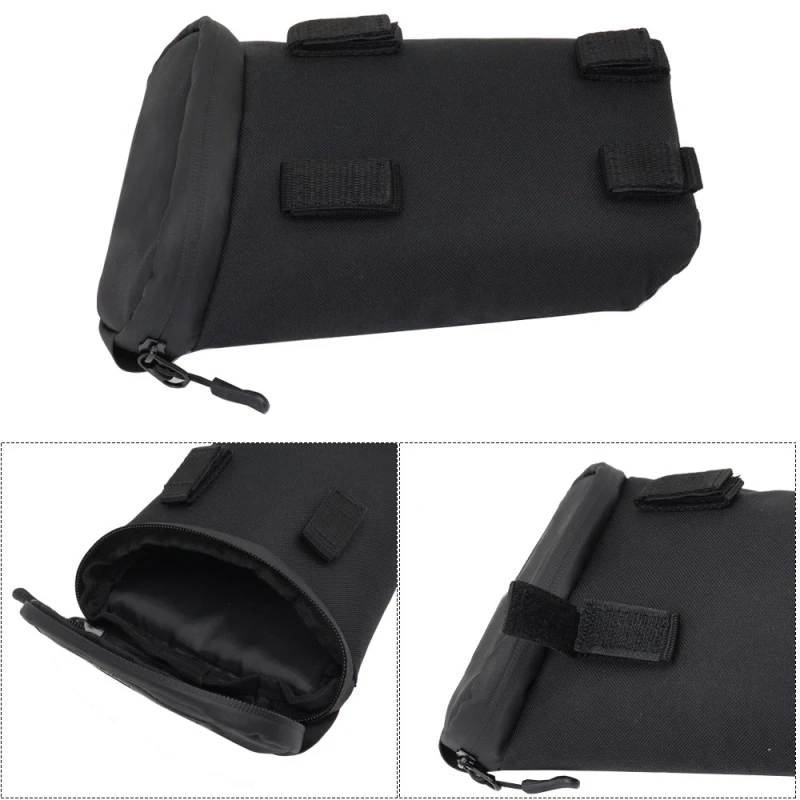 Motorcycle Tail Bag Rear Rack Luggage Tool Bag for MultistradaV4 S Rally PikesPeak Motorcycle Tail Bag Cordura Fabric Black