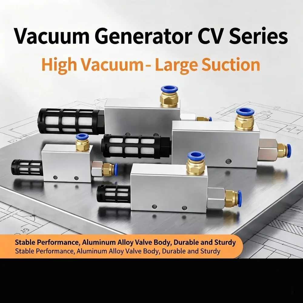 Pneumatic Negative Pressure Switch Vacuum Valve CV-10/15/20/25HS, Vacuum Generator Suction Cup Manipulator Accessories
