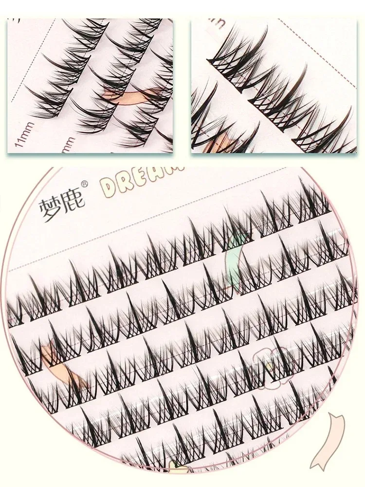 32 rows manhua eyelashes eyelash book high quality cluster eyelashes comic eyelashes elf makeup eyelash bundle eyelash extension