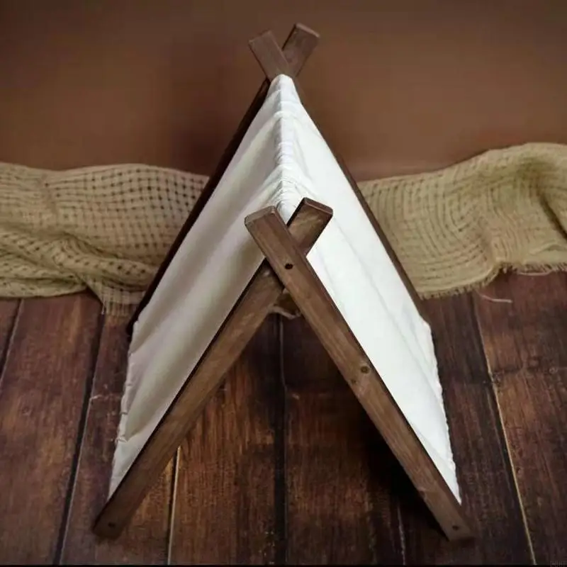 

E06f младенческая фотография реквизит новорожденный маленький маленький палаток ручной работы с фотосъемкой хлопковой ткани для