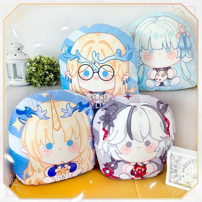 

Game Wuthering Waves Camellya Calcharo Anna Devlin Throw Pillow Stuffed Toy Plush Doll Plushie Siesta Back Cushion Cartoon Gift