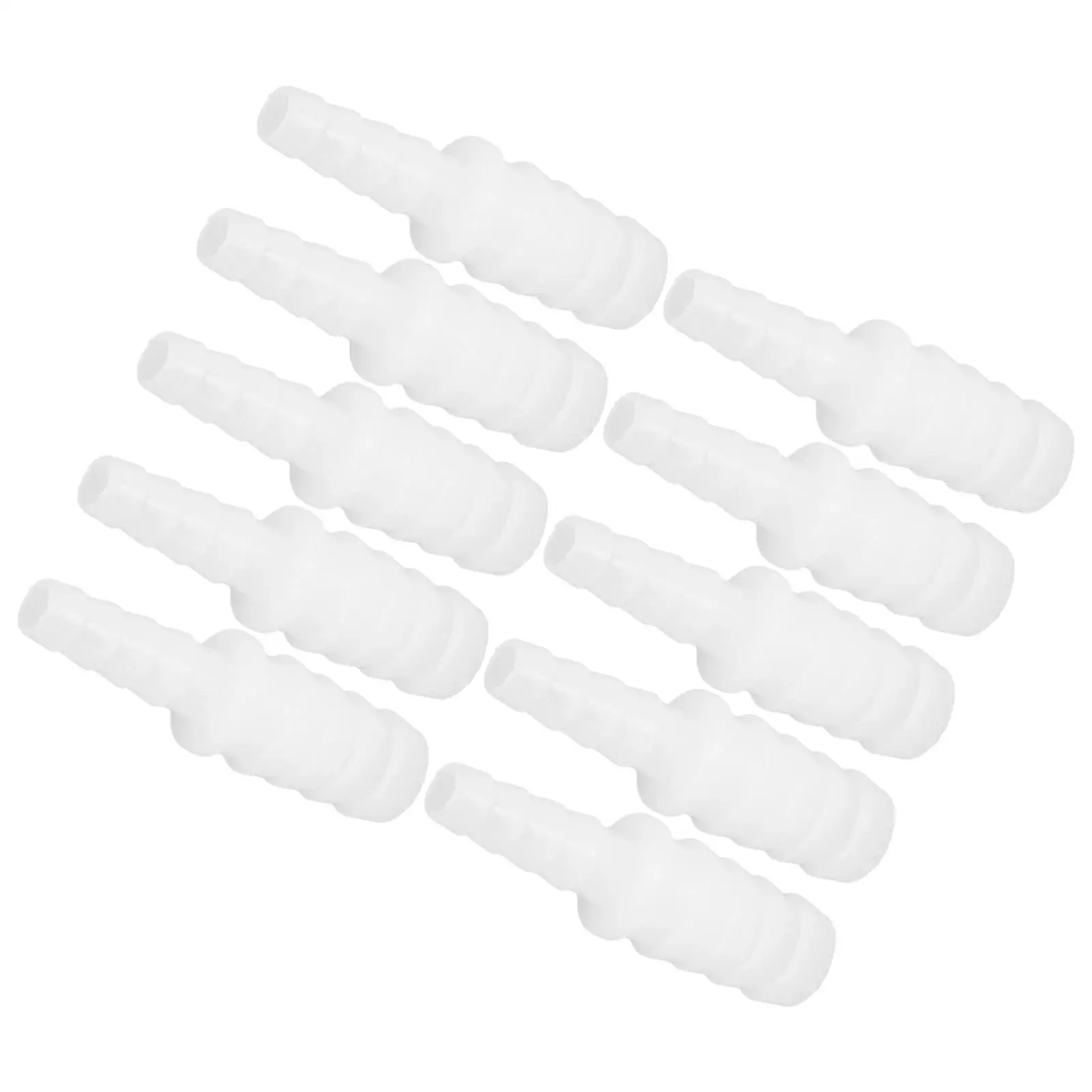 10 peças conectores de mangueira de tubo pe 6-9/12mm-acessórios de cotovelo de pagode pp para aquário tanque de peixes e oxigênio