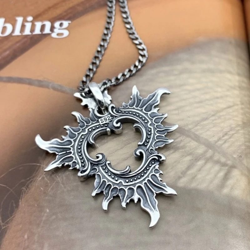 S925 Sterling Silver Pendants for Women Men New Fashion Hollow Sea Demon God Octopus Punk Jewelry Christmas Gift Wholesale