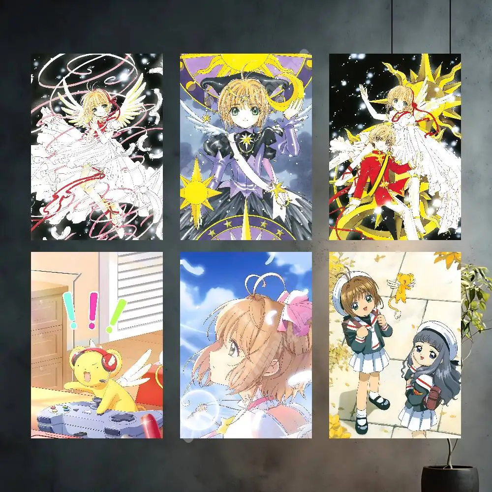 S-Sakura Kinomoto C-Cardcaptor Anime Aesthetic Poster Gallery Prints Home Wall Art HD Vibrant Collection