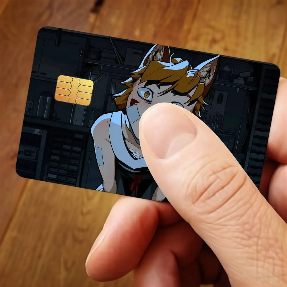 Cute Ren Hana Credit Card Public Transportation Cards Sticker Waterproof Card Face Decoration 4PCS