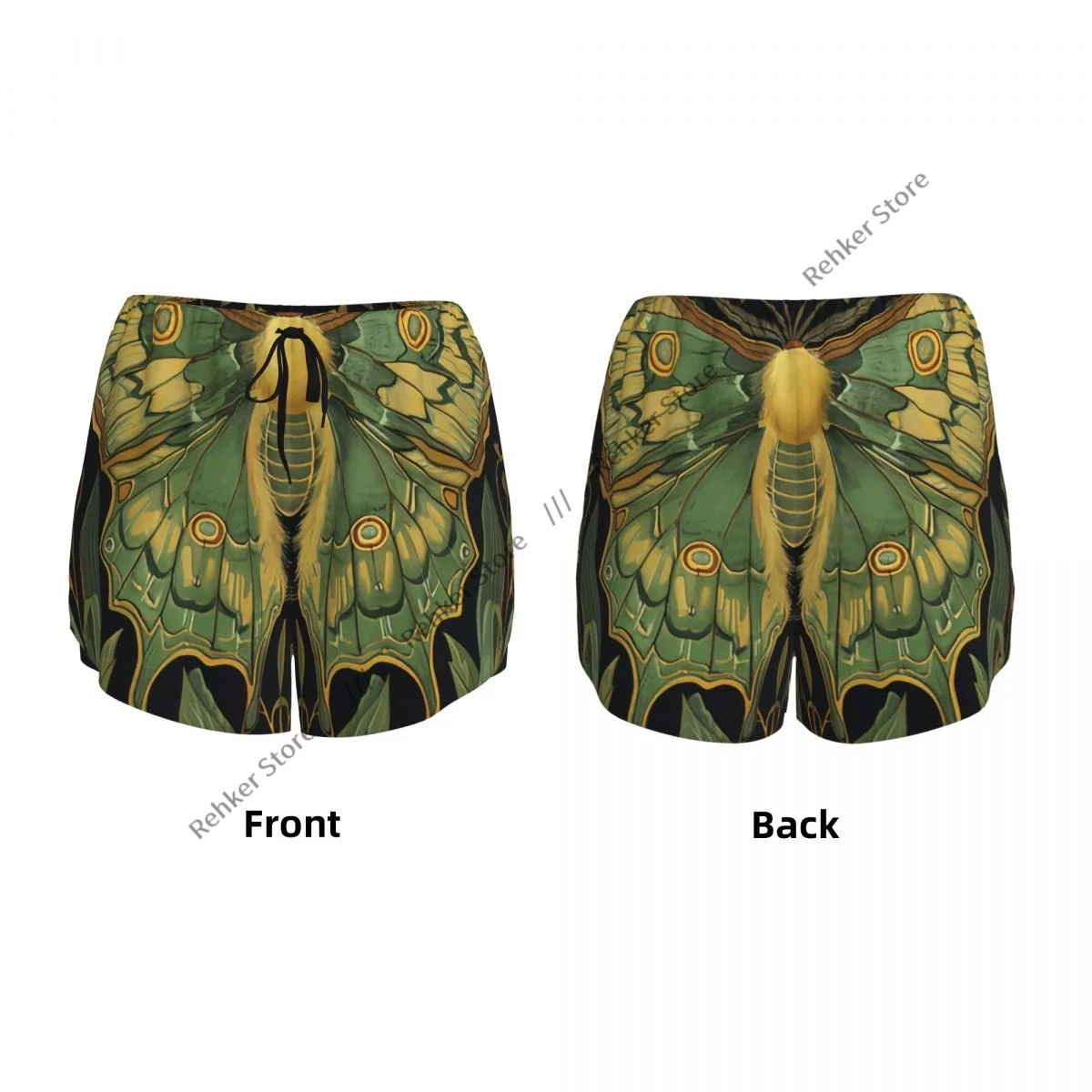 Workout Shorts Dames Fitness Sneldrogend Dubbellaags Shorts Vlinder In De Weide Atletische Yoga Korte Broek Gymleggings