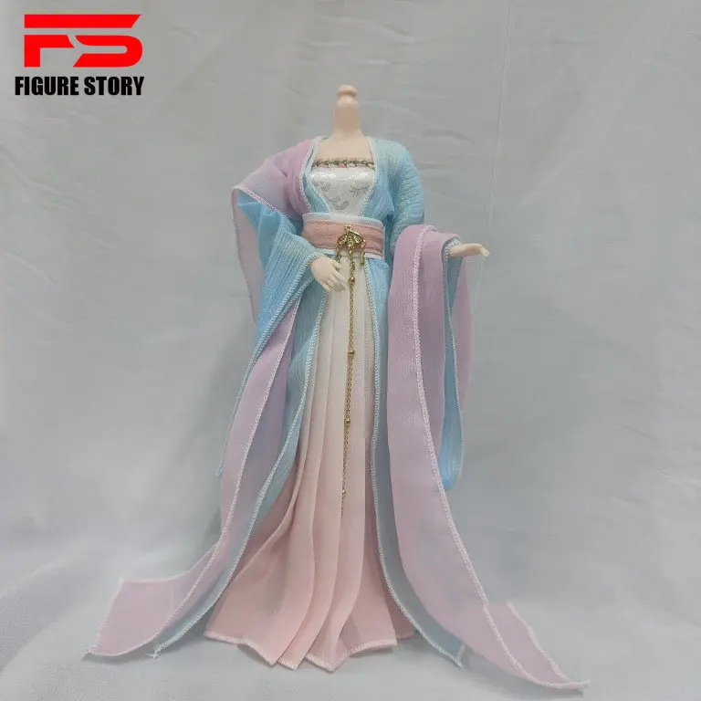 1/6 scale female dolls clothes Ancient Chinese clothing robes fit 12'' action figure body model