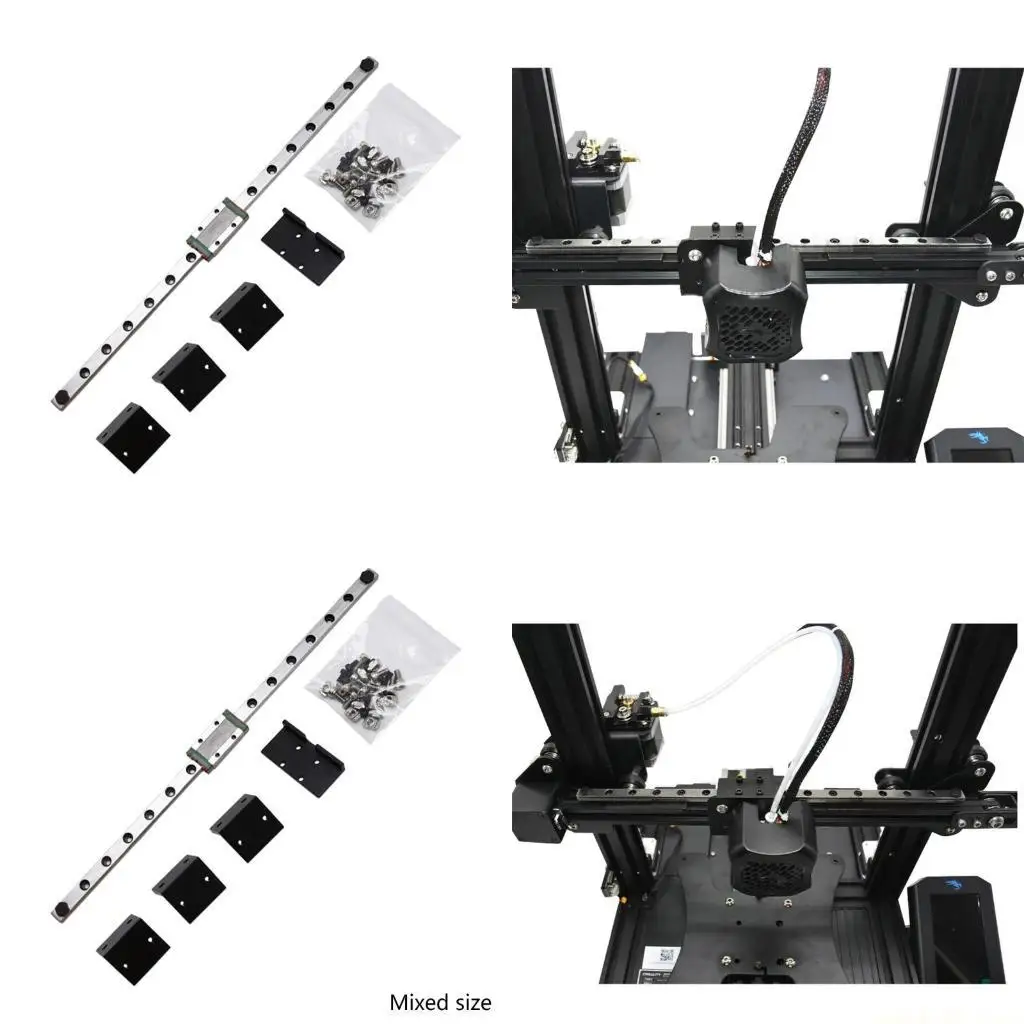 

Детали 3D-принтера — комплект объединительной платы с линейными направляющими оси X для Ender3/V2/3 315 мм