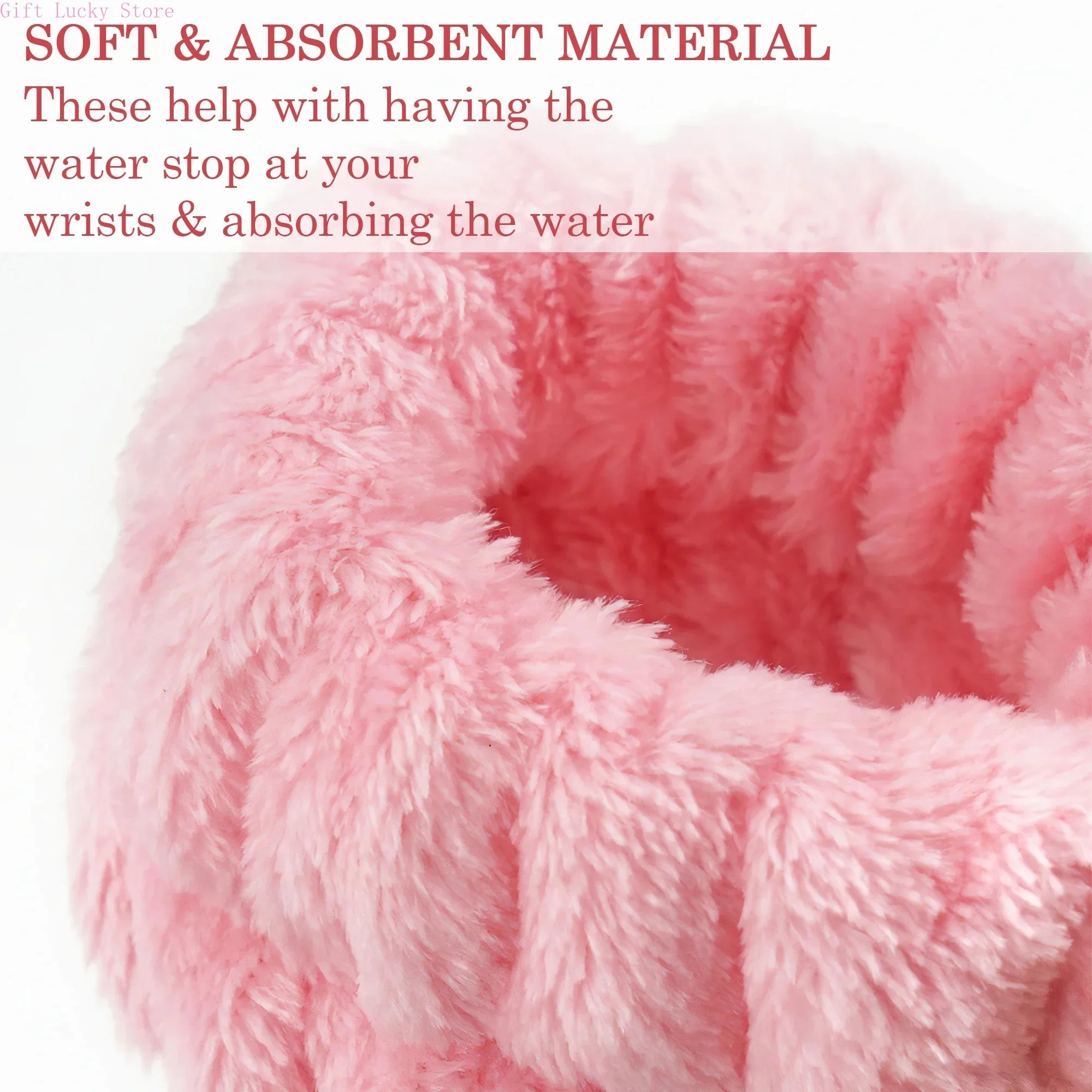 2PCS Reusable Spa นาฬิกาข้อมือ Washband ผ้าขนหนูไมโครไฟเบอร์นุ่มสายรัดข้อมือสําหรับล้างหน้าหญิงสาวโยคะวิ่งกีฬานาฬิกาข้อมือ Sweatband