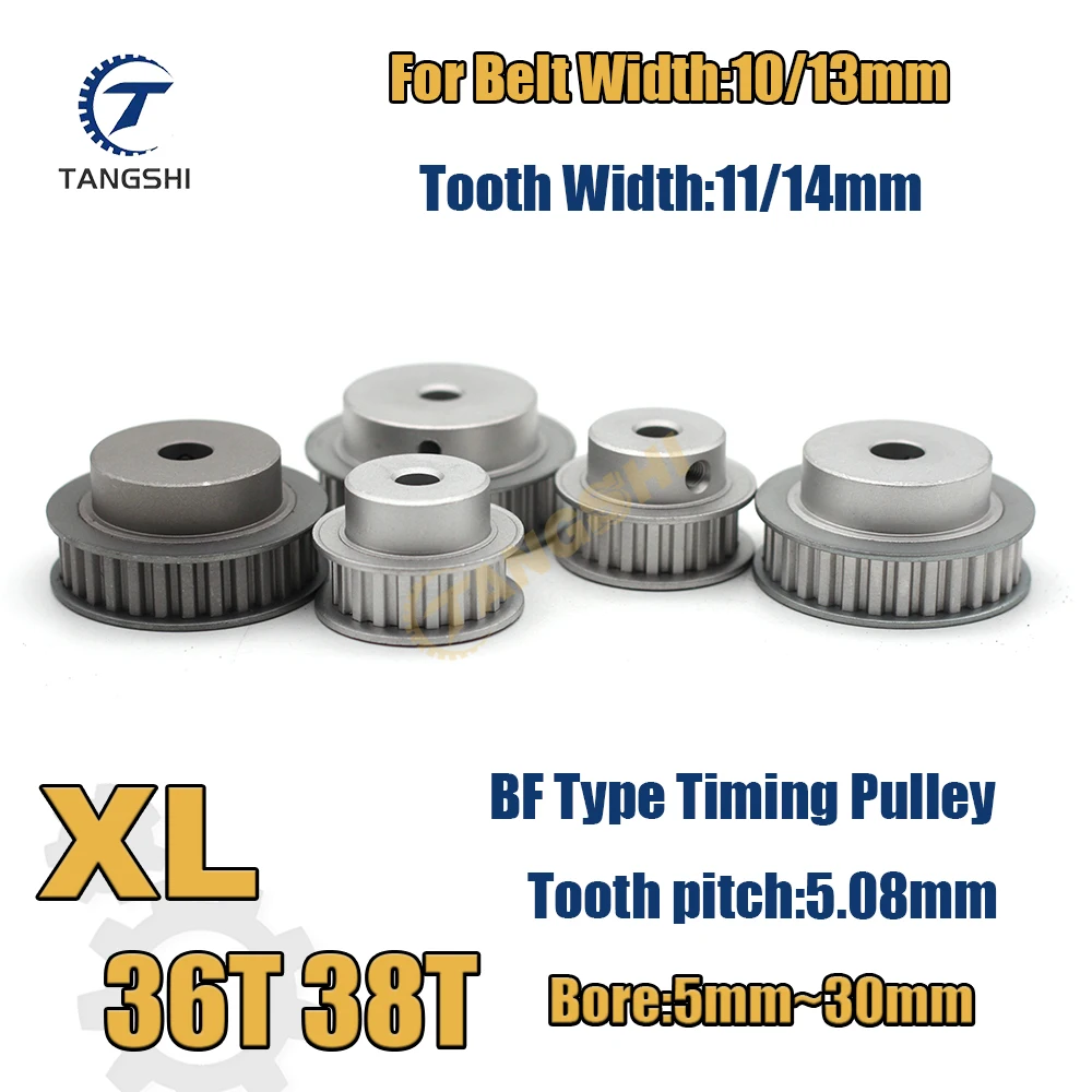 

XL 36 teeth 38 teeth Synchronous Timing Pulley Bore 5mm to 30mm for Width 10/13mm Belt XL 36T 38T Timing Pulley