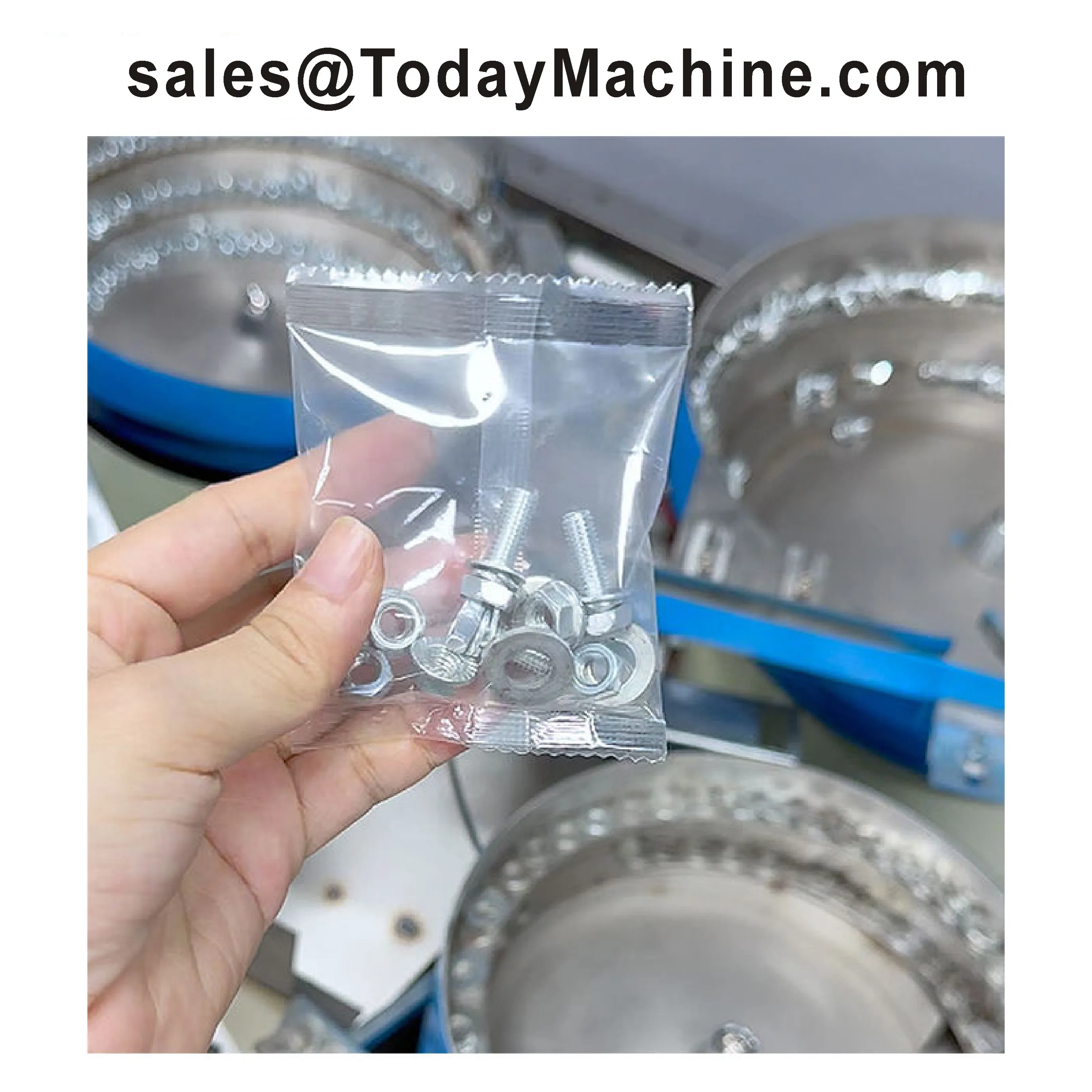 Hardware Parts Fastener Nut Bolt Nail Screw Packing and Counting Machine with Vibrating Feeder