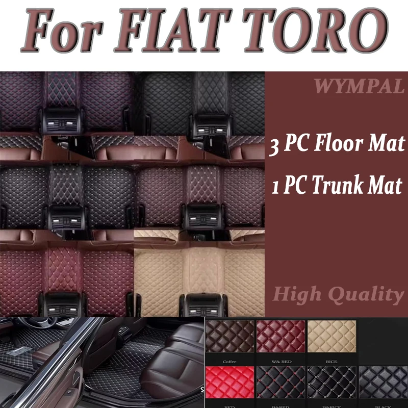 

Роскошный автомобильный коврик из искусственной кожи для FIAT TORO 2018 2019 2020 2021 2022, защитные аксессуары для интерьера автомобиля по индивидуальному заказу