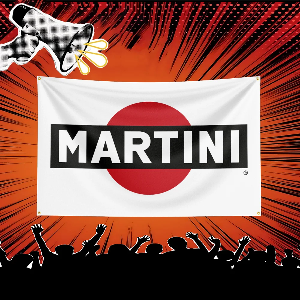 Martini Williams racing Car Flag  Polyester Banner For Garage Wall Decor Auto Show Decoration Fan Gift