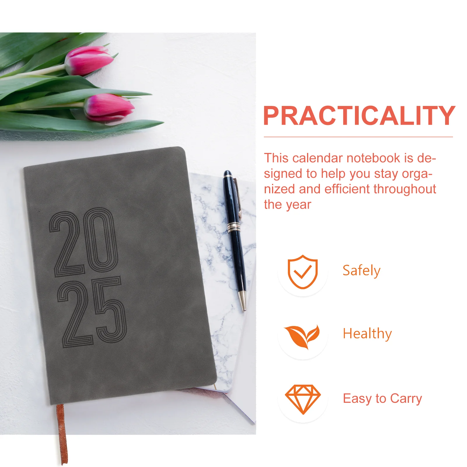 2025 Notepad Convenient Daily Planner Mini Agenda Writing Book Paper Yearly Schedule Books