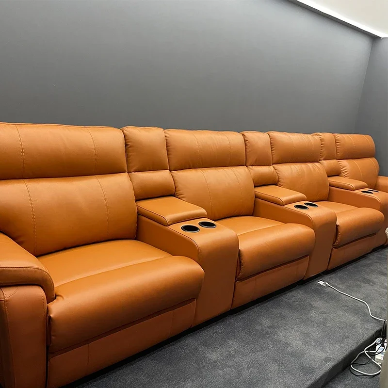 

Luxury Recliner Electric Sofa, Cinema Reclining Sofa, Italy Leather Recliner Sofa Set For Living Room